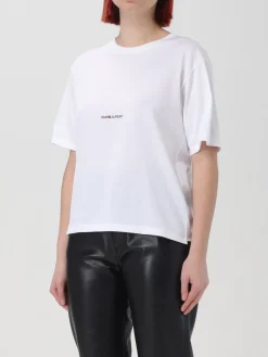 T-shirt Saint Laurent in cotone con logo