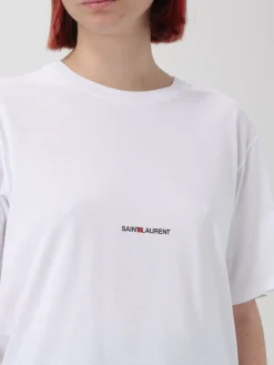 T-shirt Saint Laurent in cotone con logo