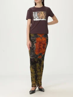 T-shirt slim in cotone organico stampata Jean Paul Gaultier