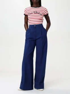 T-shirt Valentino in cotone a righe