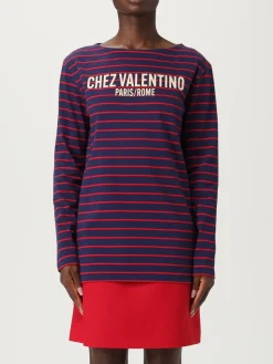 T-shirt Valentino in cotone a righe