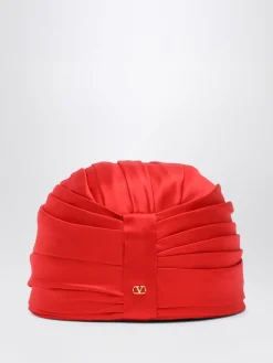 Turbante Valentino Garavani in seta plissè