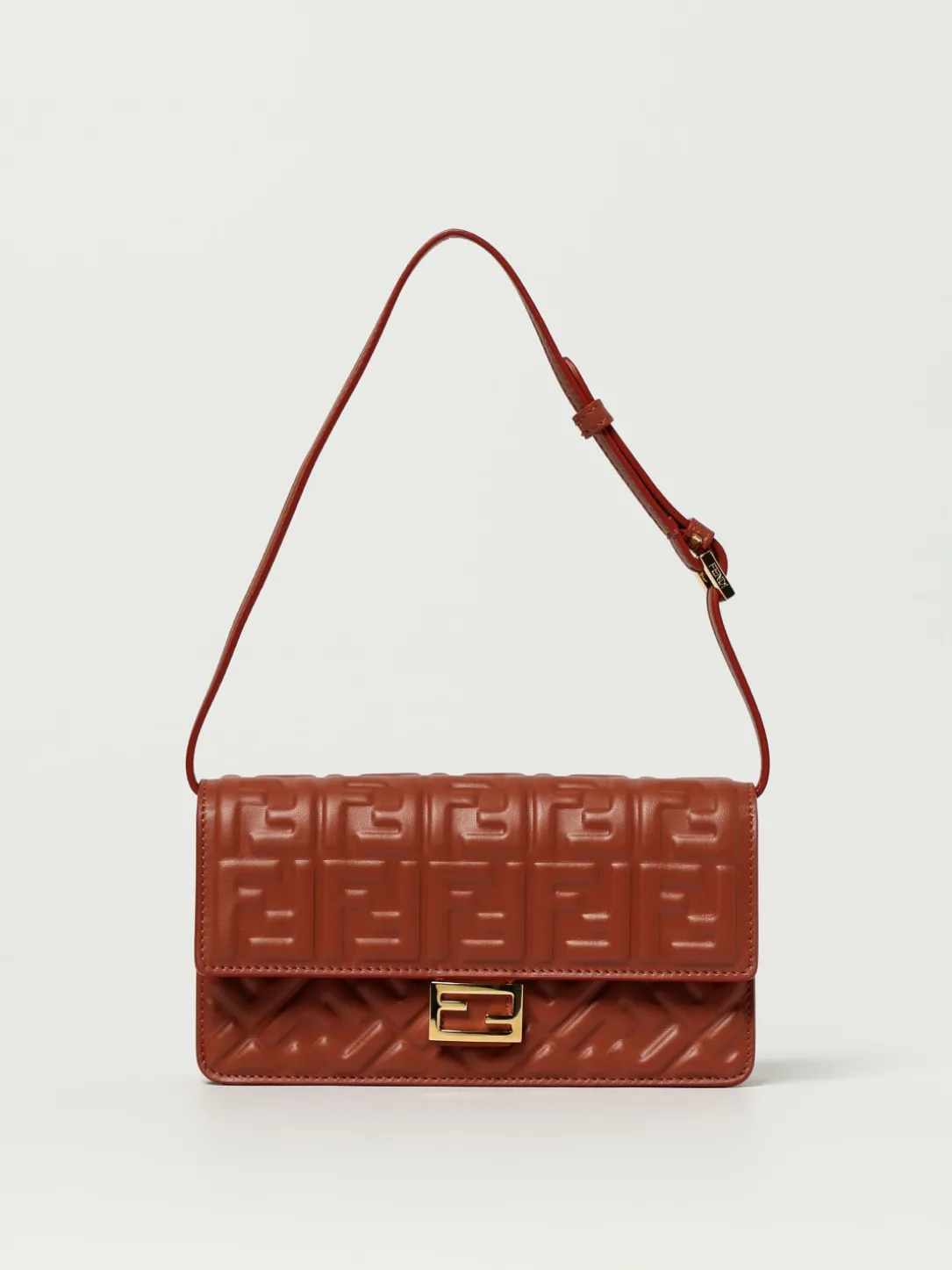 Wallet On Chain Baguette Fendi in nappa embossed