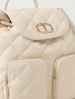 Zaino Audrey trapuntato con logo Oval T Twinset