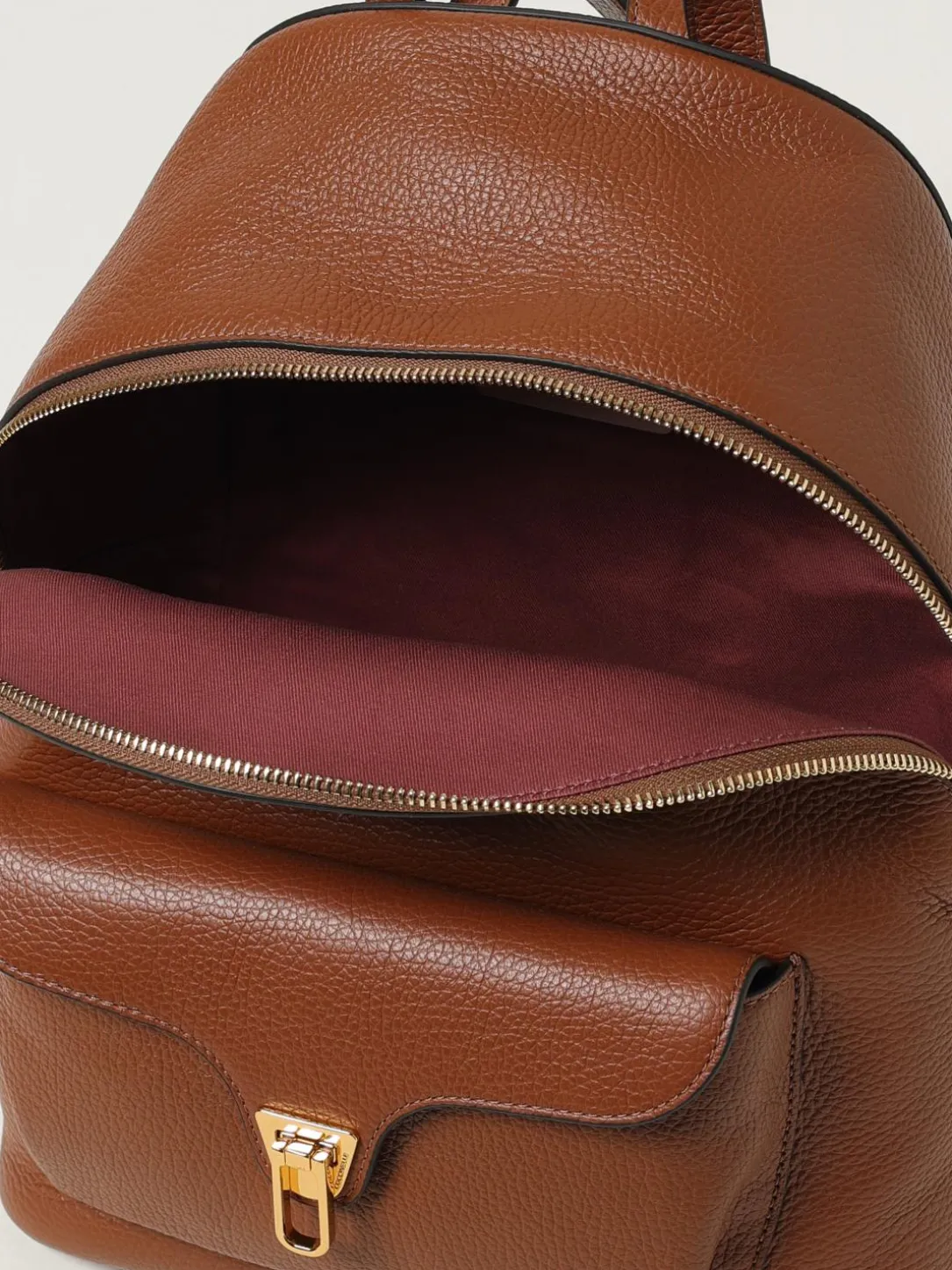 Zaino Beat Generation Coccinelle in pelle a grana