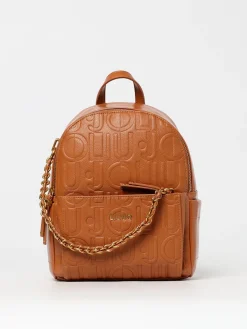 Zaino in ecopelle con logo all-over Liu Jo