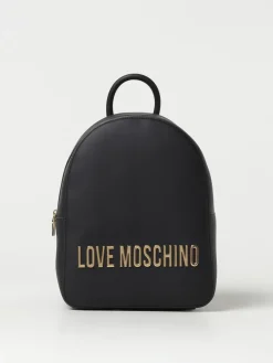 Zaino in pelle sintetica con logo Love Moschino