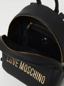 Zaino in pelle sintetica con logo Love Moschino