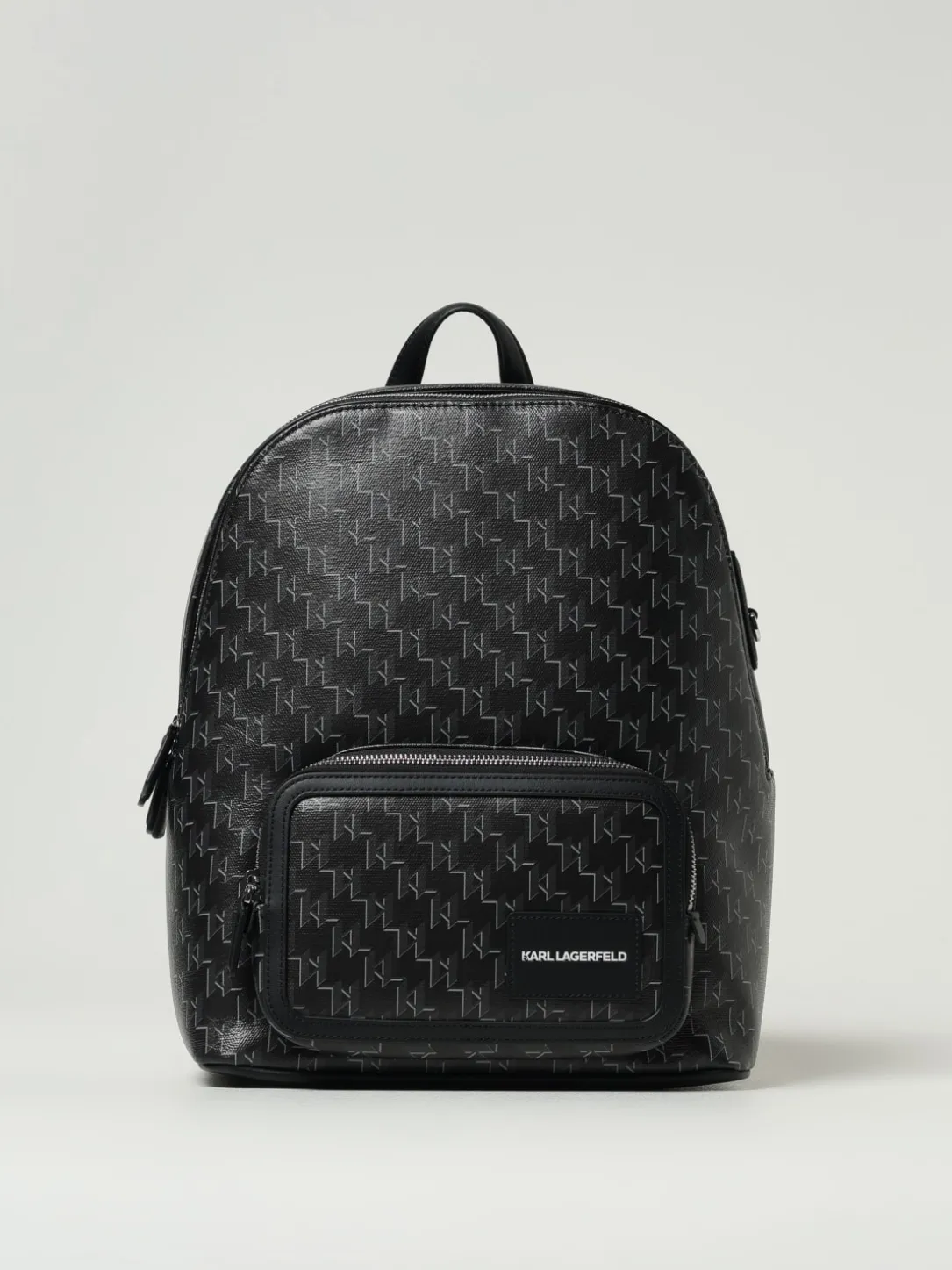 Zaino Karl Lagerfeld in pelle sintetica con monogram all over