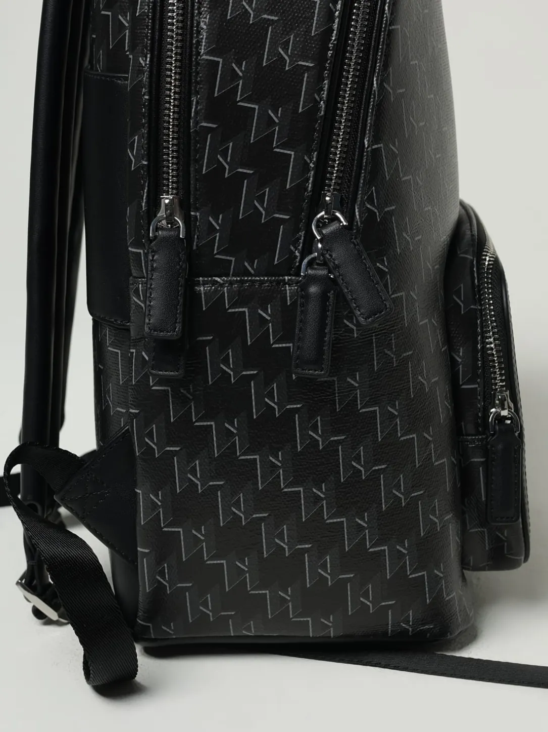 Zaino Karl Lagerfeld in pelle sintetica con monogram all over