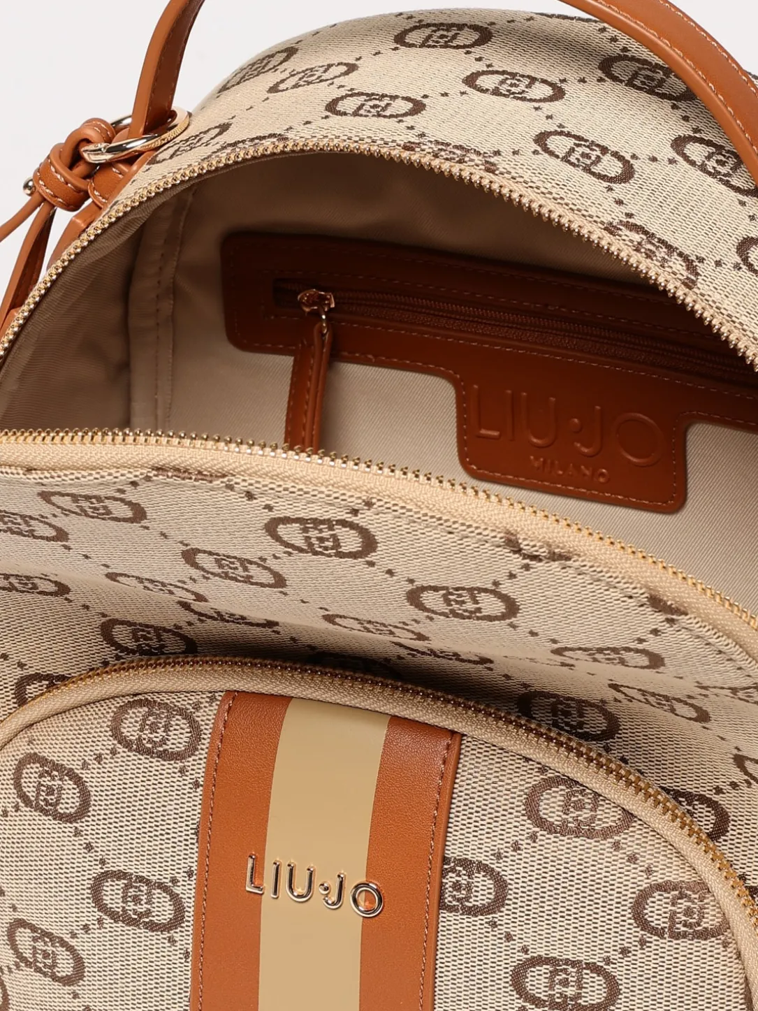 Zaino Liu Jo in nylon con monogram jacquard