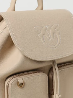 Zaino Love Birds Pinko in pelle bottalata