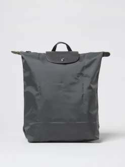 Zaino Medium Le Pliage Longchamp in nylon e pelle a grana