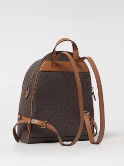 Zaino Rhea Michael Kors in cotone spalmato con monogram MK all over