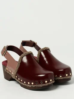 Zoccolo Anotnio Marras in pelle e lana con borchie